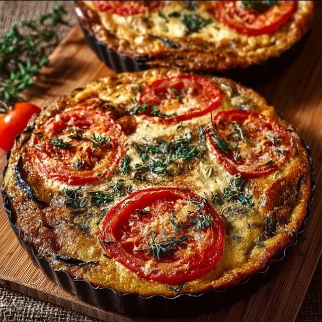 Summer Tomato and Eggplant Pie