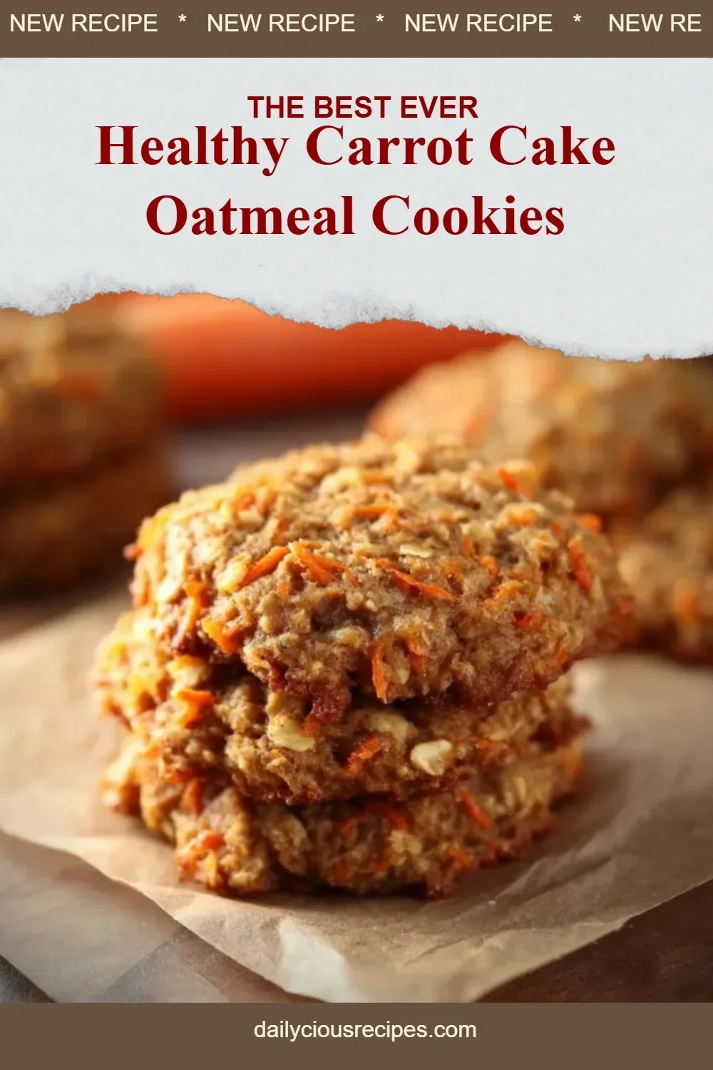 Best 7 Carrot Recipes for Delicious and Healthy Meals 2 Healthy Carrot Cake Oatmeal Cookies