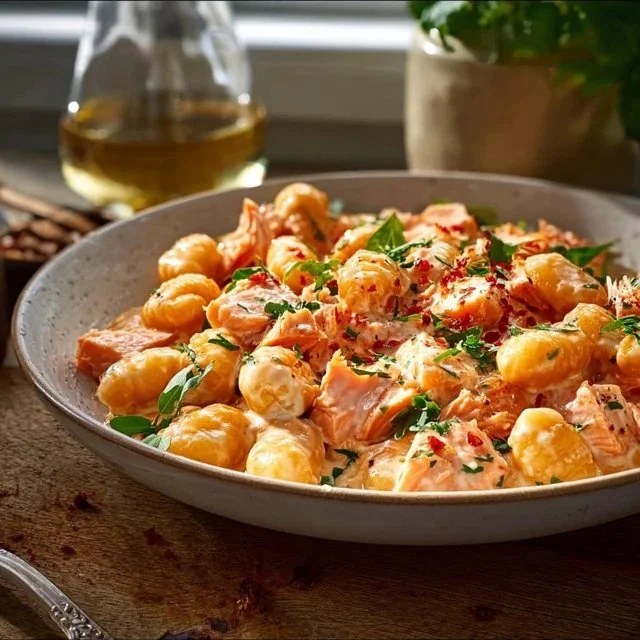 Delicious Smoked Salmon Gnocchi