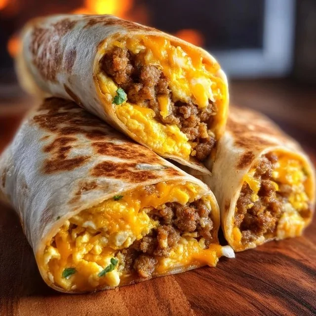 Freezer Breakfast Burritos